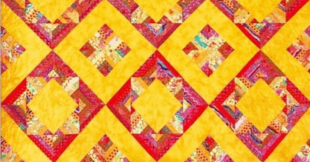 FREE Quilt Pattern Diamonds Squared by Donna Jordan I Love Quilting