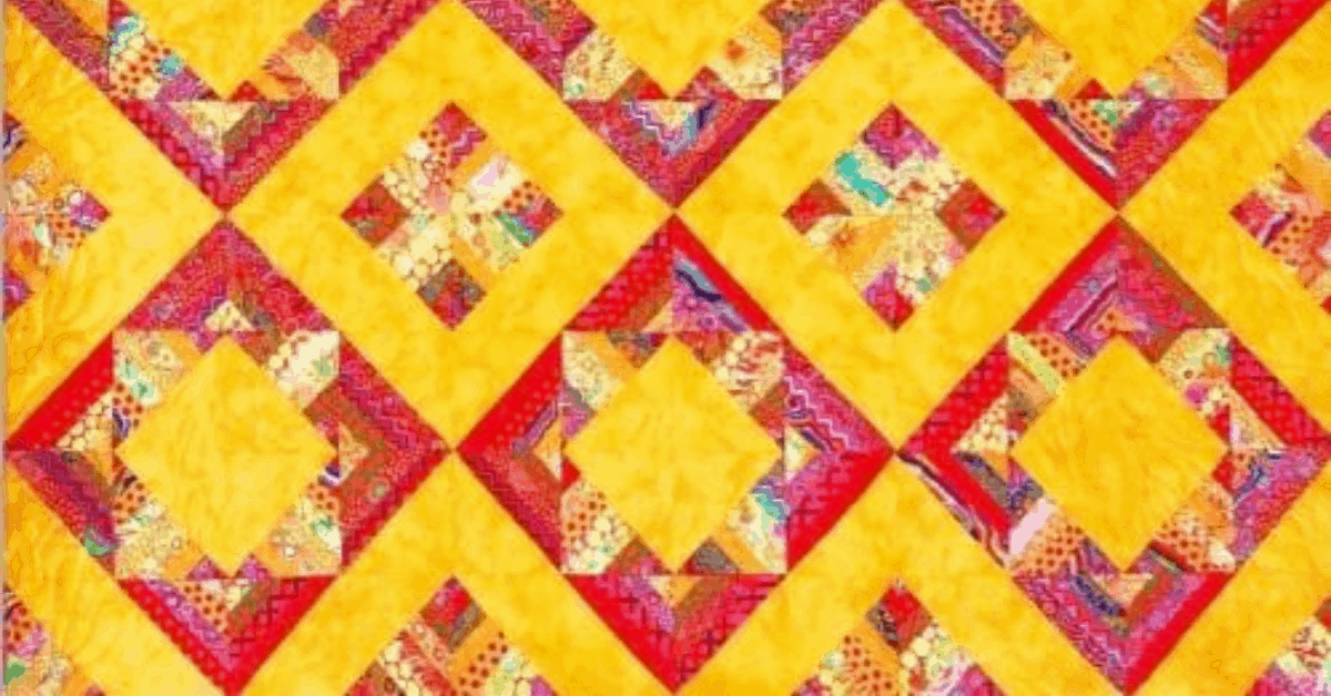 FREE Quilt Pattern Diamonds Squared by Donna Jordan I Love Quilting