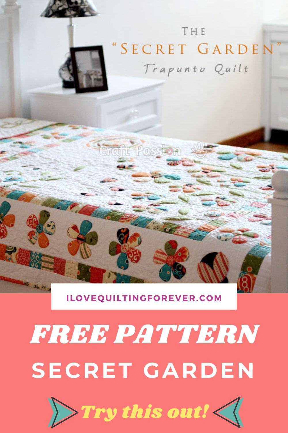 Free Quilt Pattern: Secret Garden I Love Quilting Forever