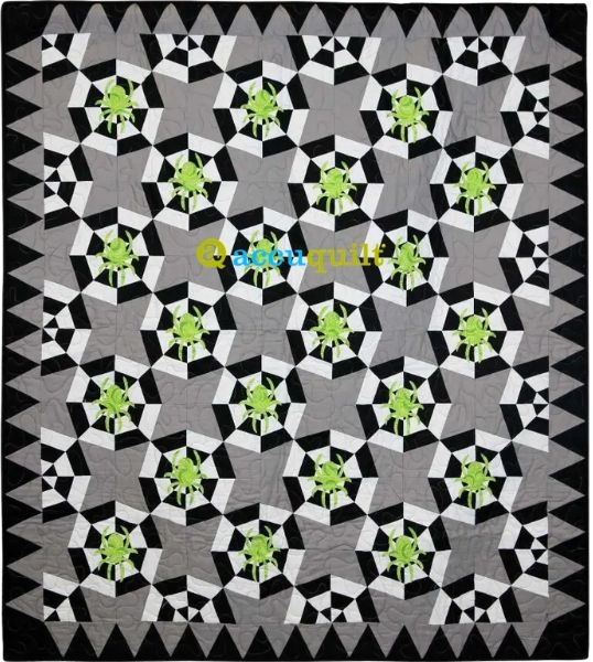 GO! Spinning Webs Throw Quilt - free quilt pattern