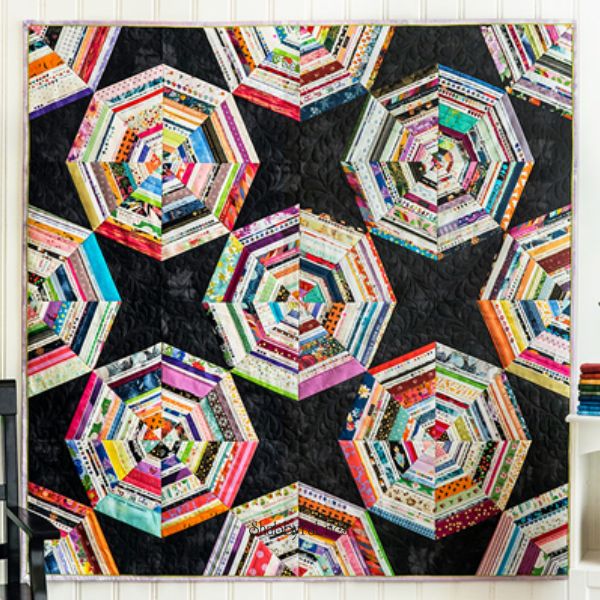 Selvage Spider Web - free quilt pattern