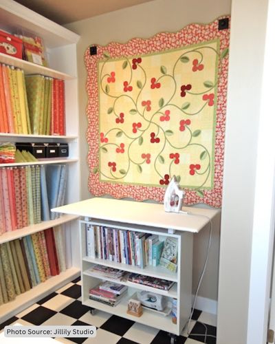 Sewing Room Organization inspiration from Jillily Studio