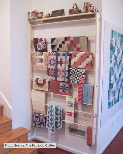Sewing Room Organization inspiration from The Patriotic Quilter