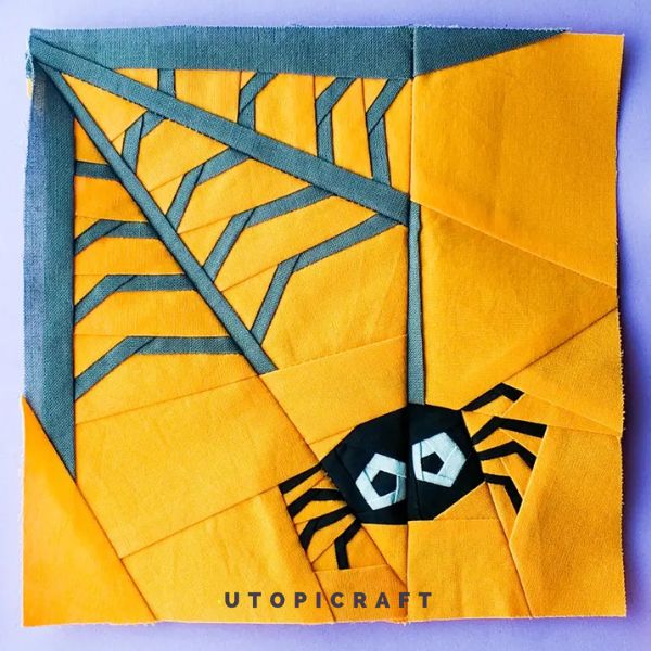Spider FPP Quilt Block Pattern - etsy
