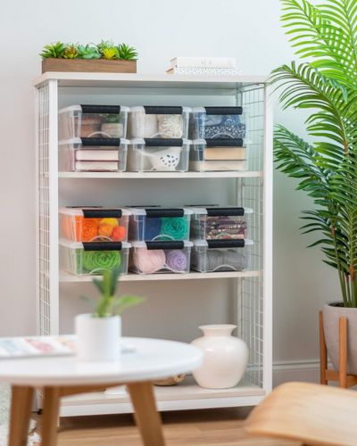 Storage Bins for Organizing Sewing Room