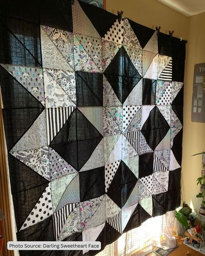 Carpenter’s Star Quilt Pattern Idea from Darling Sweetheart Face