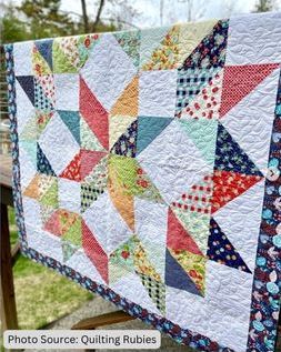 Carpenter’s Star Quilt Pattern Idea from Quilting Rubies