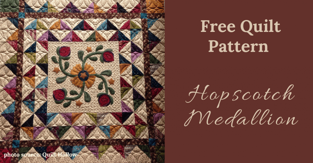 FREE Quilt Pattern Hopscotch Medallion I Love Quilting Forever