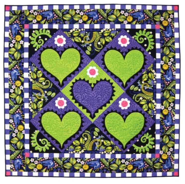 Early Birds Hearts Quilt - Free Quilt Pattern