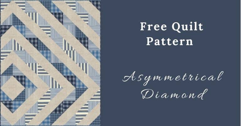 I love Quilting Feature Image_Asymmetrical Diamond Quilt