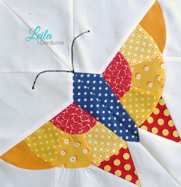 Alice Brooks Butterfly Block - free quilt pattern
