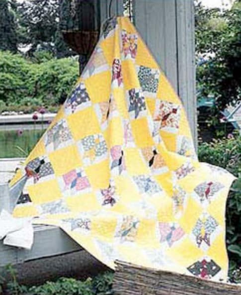 free quilt pattern - butterfly vintage quilt by Janet Lyles