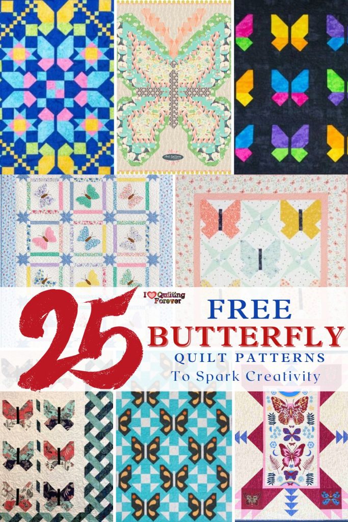 Butterfly Quilt Patterns Roundup 1 ILQF Pinterest