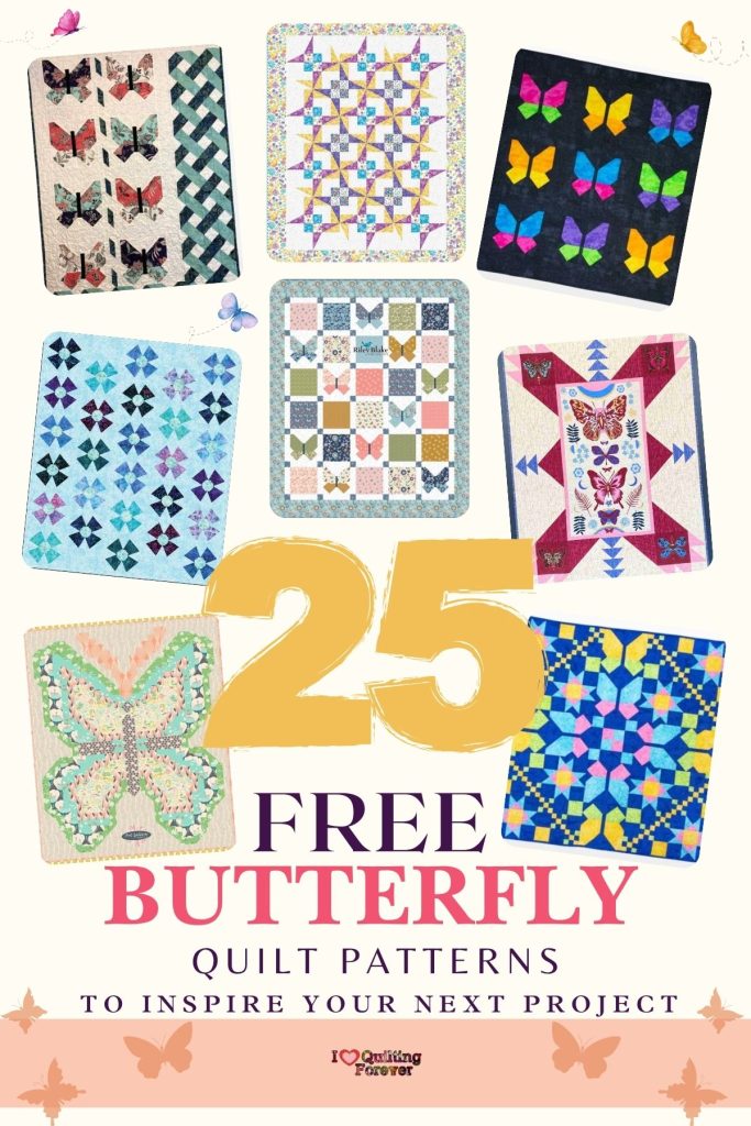 Butterfly Quilt Patterns Roundup 2 ILQF Pinterest