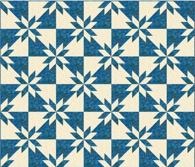 free quilt pattern - Easy Hunter’s Star