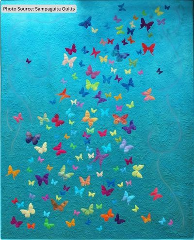 Fluttering By Quilt Pattern