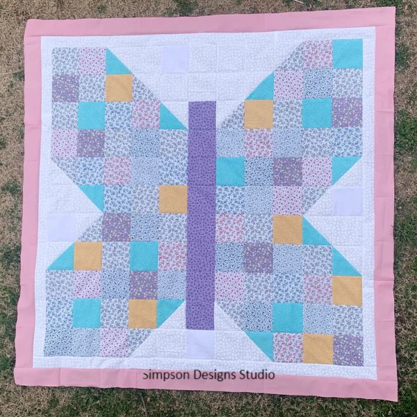Pixelated Butterfly Quilt Pattern - etsy