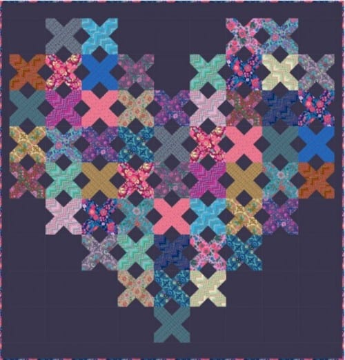 Cross My Heart Quilt - Free Quilt Pattern