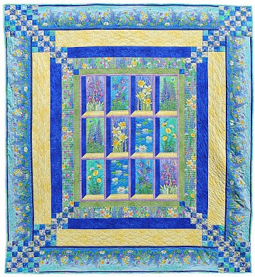 Free quilt pattern Nature's Garden Quilt Chris Francis for P&B Textiles