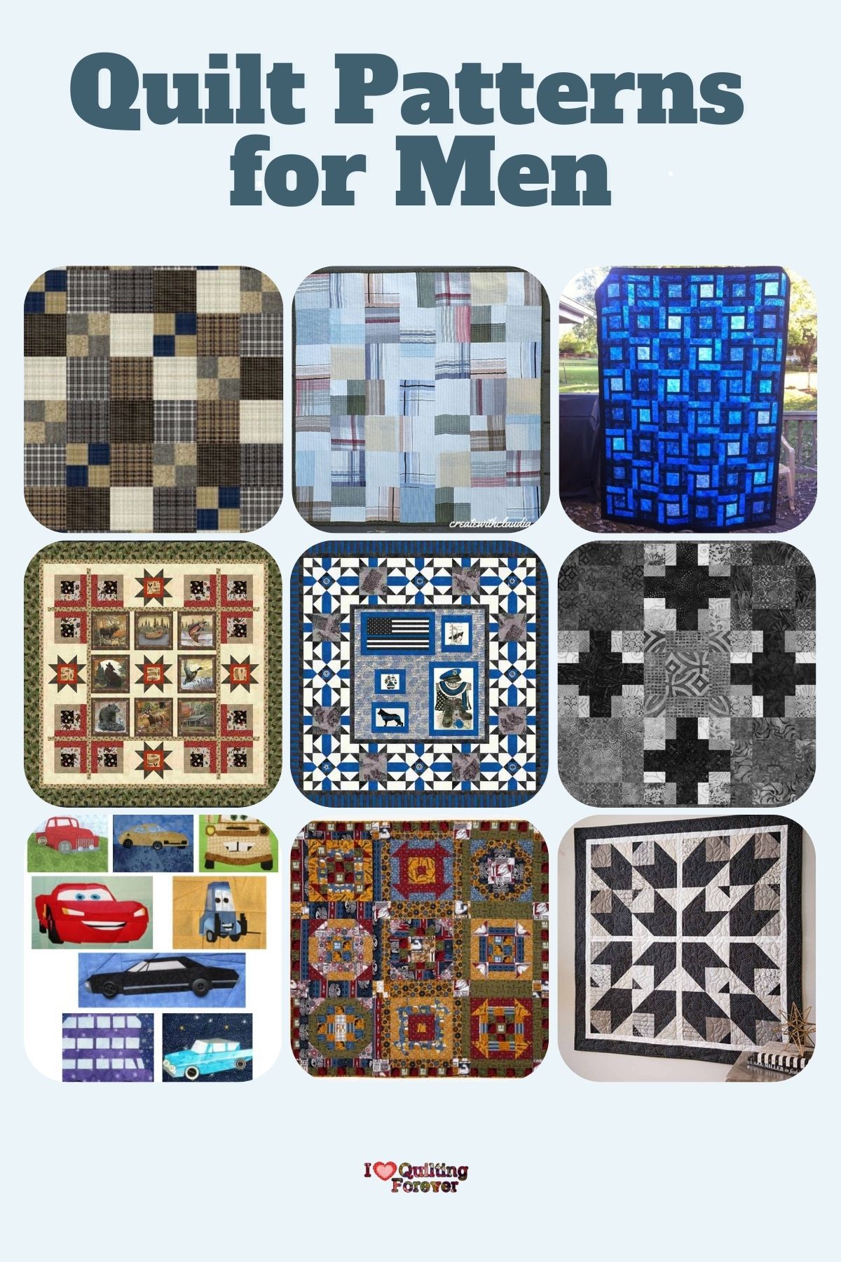 Top 25 Free Quilt Patterns for Men (+8 Bonus Patterns For Sale) - I ...