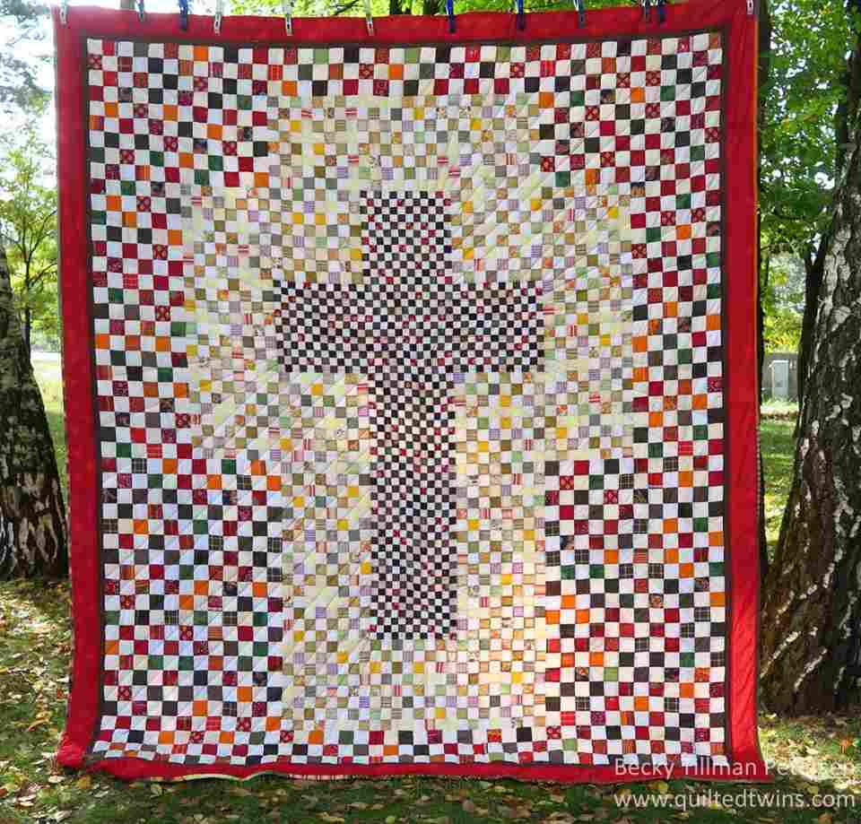 Radiant Cross - free quilt pattern_