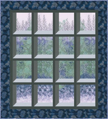 free quilt pattern Tranquil Views Quilt by Elise Lea
