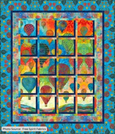 Up, Up and Away- free quilt pattern