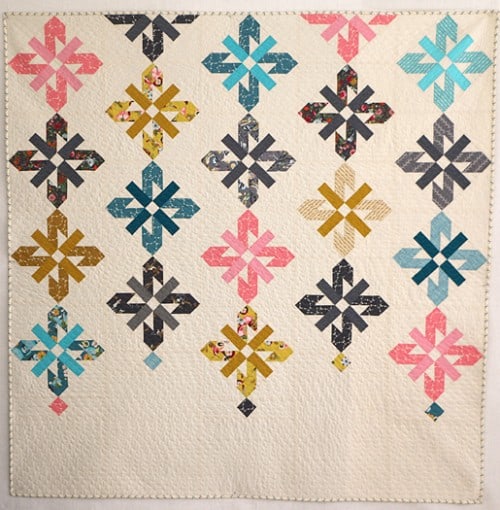 free quilt tutorial - Chandelier Quilt Along by Lee Heinrich from We All Sew