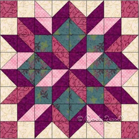 Carpenter’s Wheel Quilt Block - Free Quilt Block Pattern