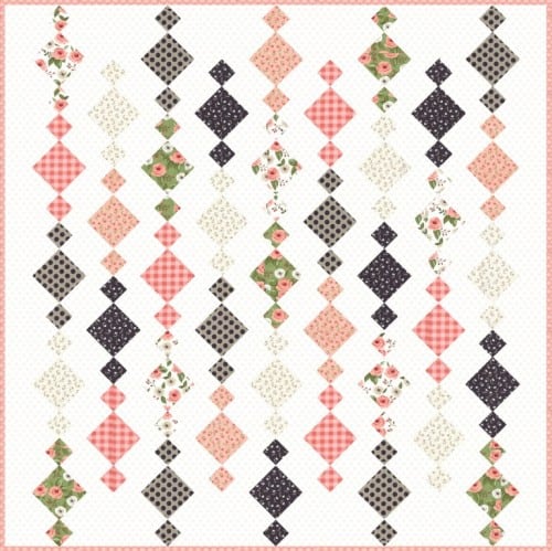 free quilt pattern - Chandelier Diamond Quilt by Vanessa Goertzen of Lella Boutique