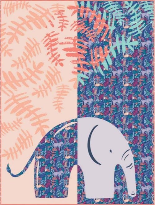 Elephant in the Dusk quilt - free quilt pattern