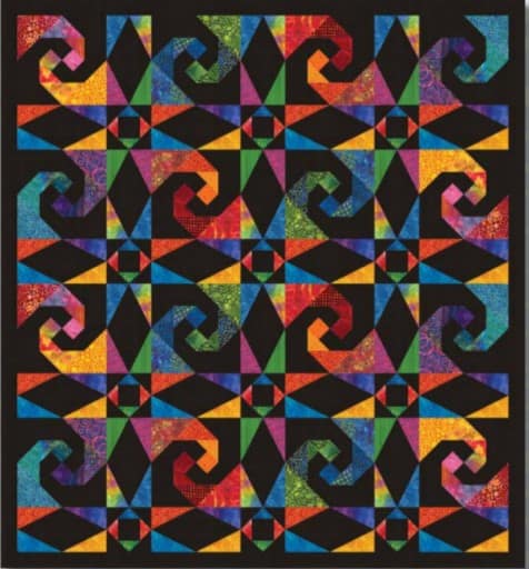 free Snail's Trail quilt pattern - Gemstone