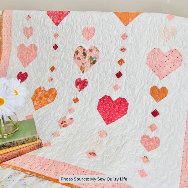 Heart On A String Quilt Pattern - etsy