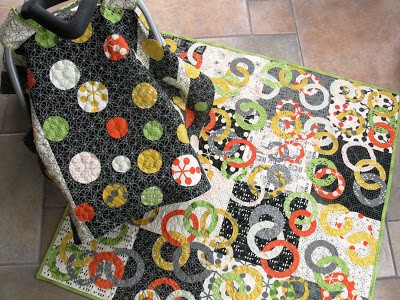 Ring Around Baby Quilt and Chic Circles Quilted Car Seat Cover - Free Quilt Pattern