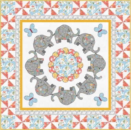 Ring Around the Daisy quilt - free quilt pattern