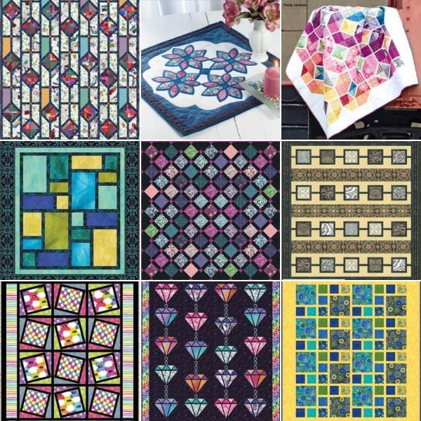 stained glass quilt patterns roundup