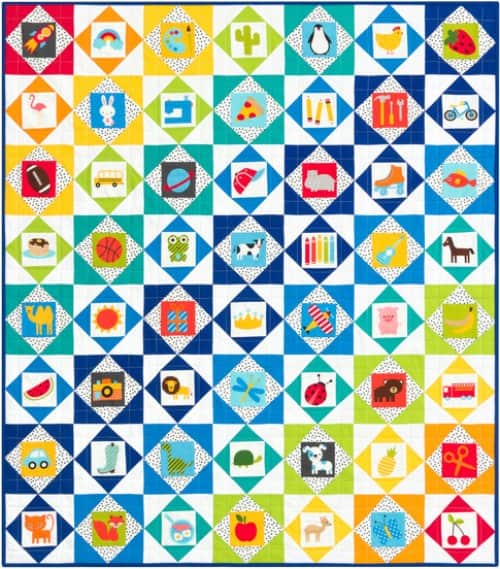 I-Spy Economy Block - free quilt block Pattern