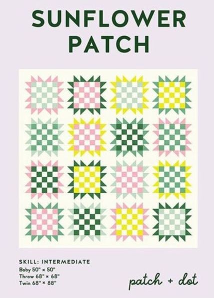 Sunflower Patch Quilt Pattern  - etsy