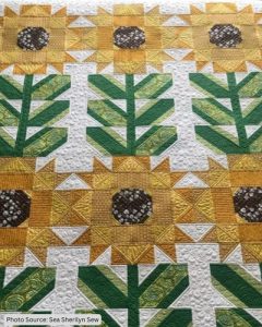 Sunflower Quilt Pattern Idea from Sea Sherilyn Sew