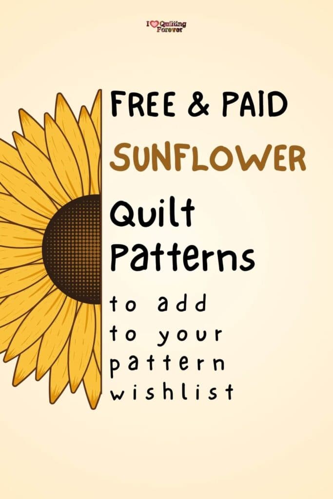 Sunflower Quilt Patterns roundup - Pinterest ILQF