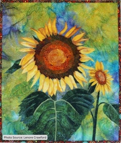 Sunflowers Art Quilt Pattern - etsy