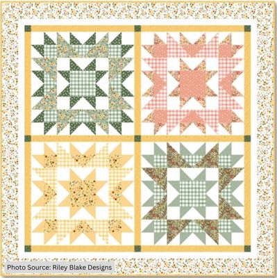 Sunflowers - free quilt pattern