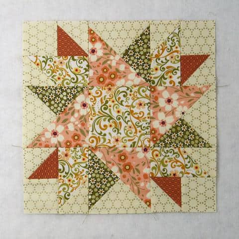 Traditional Sunflower - Free Quilt Block Tutorial