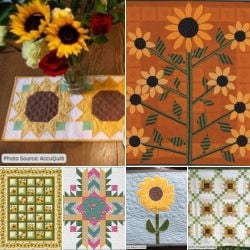 sunflower quilt patterns roundup featured cover