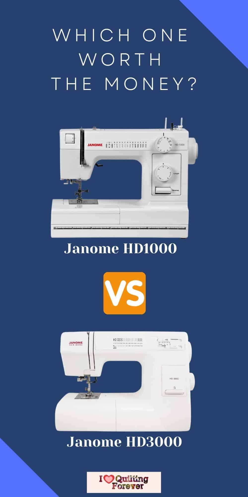 Janome HD1000 vs HD3000 Detailed Comparison of 2023