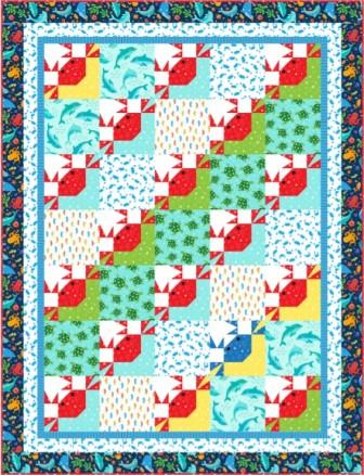 free quilt pattern On The Tide Quilt by Marsha Evans Moore for Michael Miller Fabrics