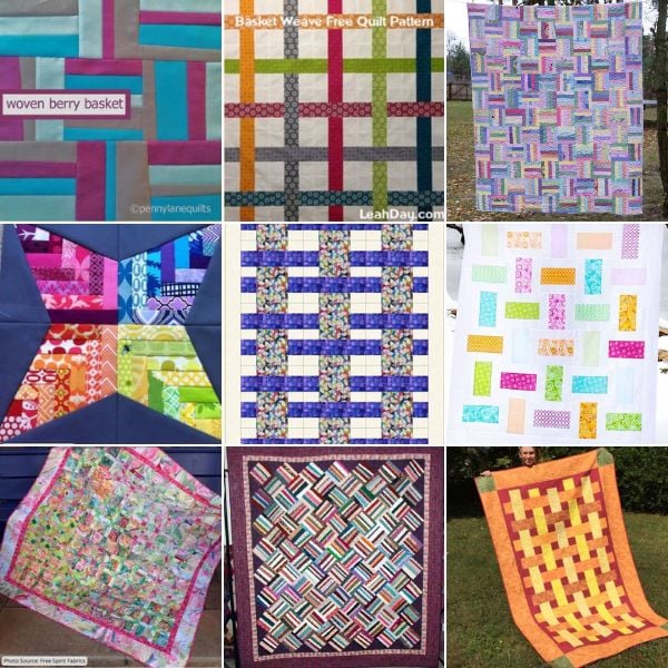 Basket Weave Quilt Patterns roundup ILQF featured cover