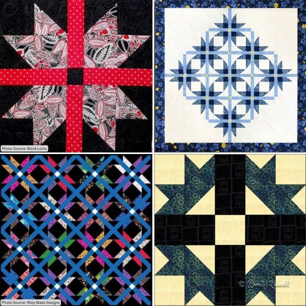 Mexican Star Quilt Patterns roundup featured cover