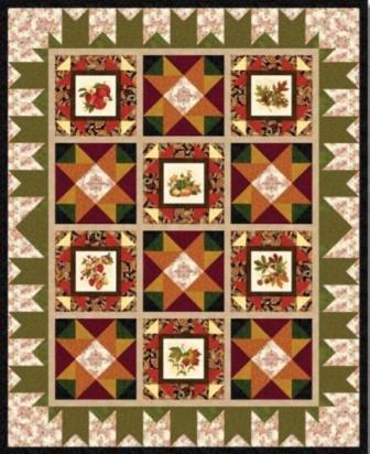 Free Quilt Pattern: Autumn is Calling Quilt #2 by Lisa Loessel for Henry Glass Fabrics