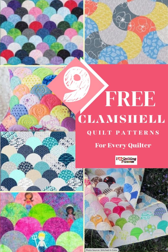 Clamshell Quilt Patterns Roundup 4 ILQF Pinterest